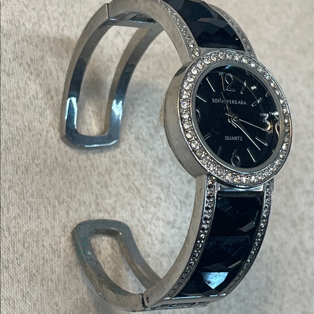 Sofia By Sofia Vergara Black And Silver Crystal A… - image 6